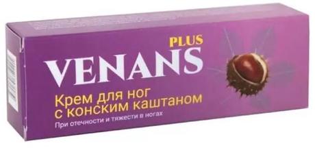Фото Venans Plus, крем для ног с конским каштаном, 75 мл