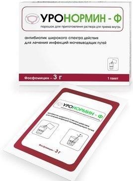 Фото Уронормин-Ф, порошок 3 г, пакетик 8 г, 1 шт.