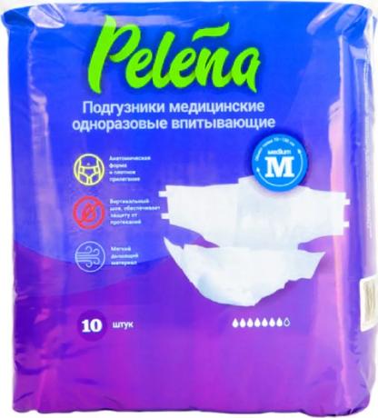 Фото Pelena, подгузники одноразовые (M, 70-130 см), 10 шт.