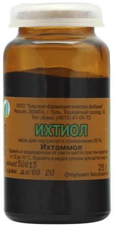 Фото Ихтиол, мазь 20% (Тульская фармацевтическая фабрика), 25 г