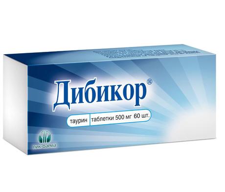 Фото Дибикор, таблетки 500 мг, 60 шт.