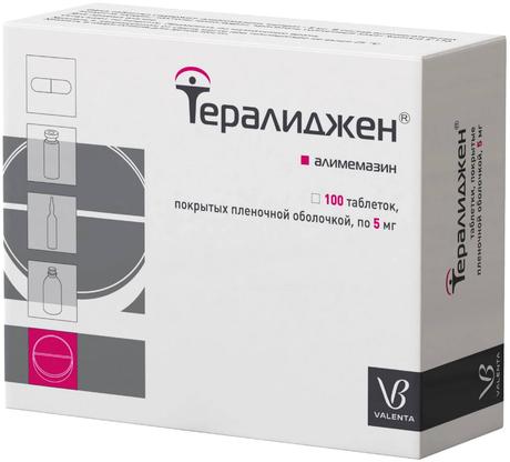 Фото Тералиджен Валента таблетки, покрытые пленочной оболочкой 5 мг, 100 шт.