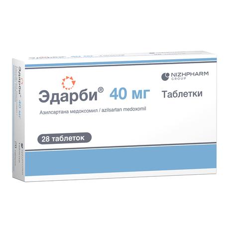 Фото Эдарби, таблетки 40 мг, 28 шт.