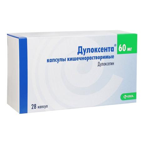 Фото Дулоксента, капсулы кишечнорастворимые 60 мг, 28 шт.