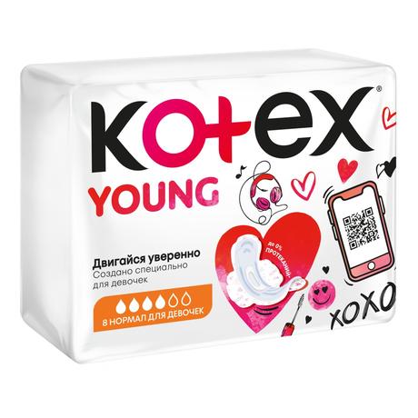 Фото Kotex Young Normal, прокладки, 8 шт.