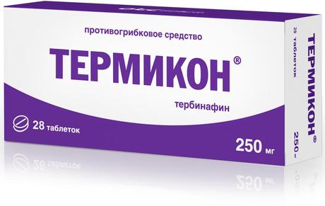 Фото Термикон, таблетки 250 мг, 28 шт.