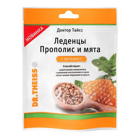Фото Доктор Тайсс леденцы (прополис и мята + витамин С), 1 шт.
