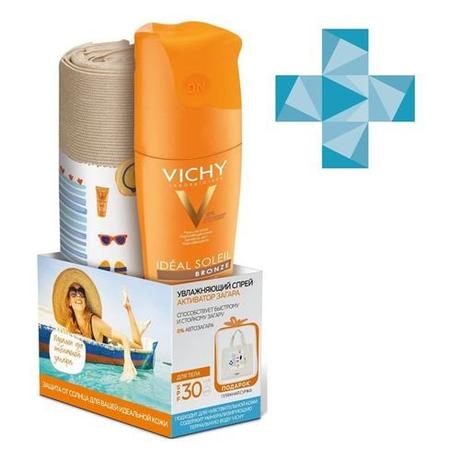 Фото Vichy Capital Ideal Soleil спрей д/тела увлаж активатор загара д/тела SPF30 косметический спрей 200 мл №1