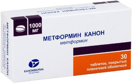 Фото Метформин-Канон, таблетки покрыт. плен. об. 1000 мг, 30 шт.