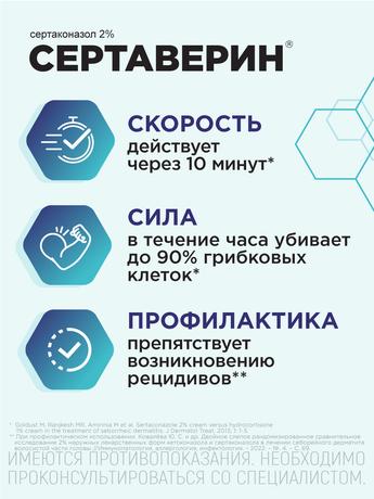 Фото Сертаверин, шампунь лекарственный 2%, флакон 150 г