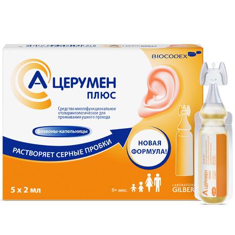 Фото А-Церумен Плюс, капли ушные, 2 мл, 5 шт.