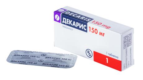 Фото Декарис, таблетки 150 мг, 1 шт.