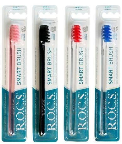 Фото Rocs зубная щетка модельная средняя, 1 шт.