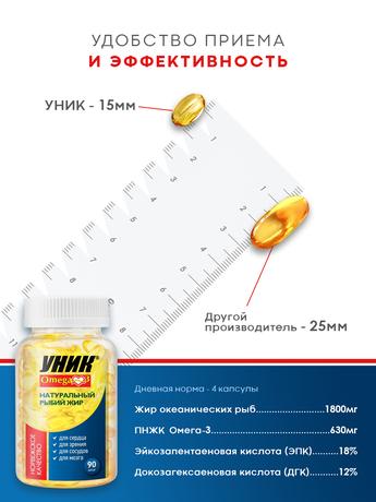 Фото Уник Омега-3, капсулы 600 мг, 90 шт.
