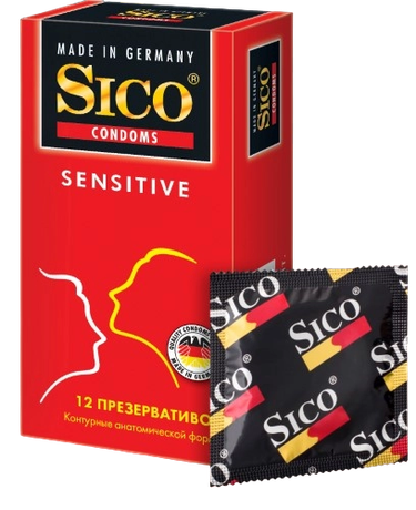 Фото Презервативы Sico Sensitive контурные, 12 шт.