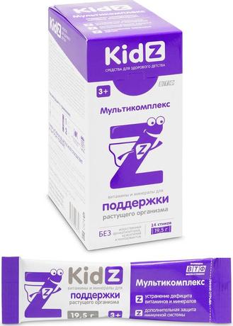 Фото Kidz Мультикомплекс, батончик желейный (стик), 14 шт.