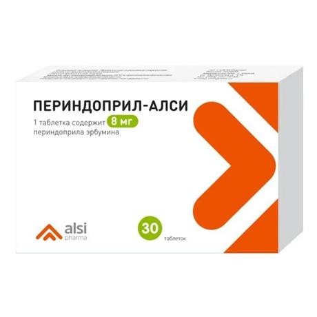 Фото Периндоприл-АЛСИ, таблетки 8 мг, 30 шт.
