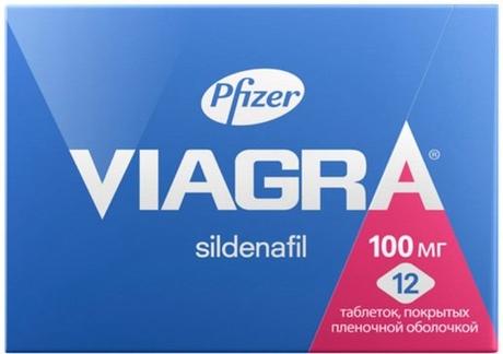Фото Виагра, таблетки покрыт. плен. об. 100 мг, 12 шт.
