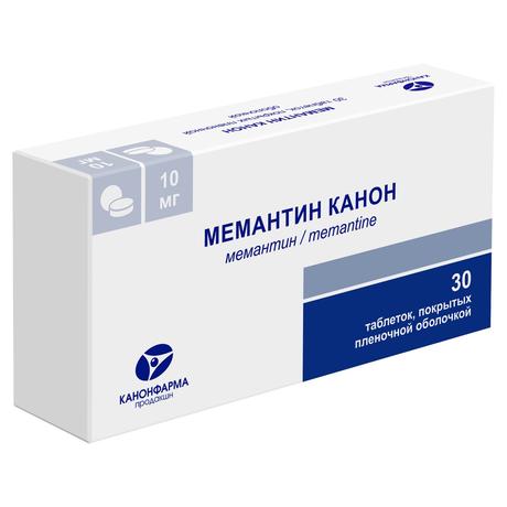 Фото Мемантин Канон таблетки, покрытые пленочной оболочкой 10 мг, 30 шт.