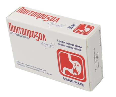 Фото Пантопразол, таблетки кишечнорастворимые, покрытые оболочкой 20 мг, 14 шт.