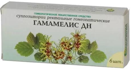 Фото Гамамелис-ДН, суппозитории ректальные, 6 шт.