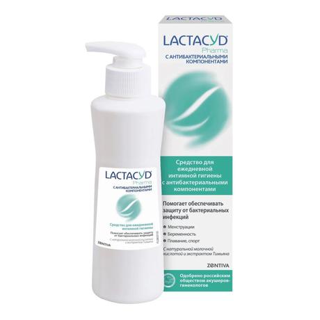 Фото Лактацид Фарма Средство для интимной гигиены антибактериальное (с тимьяном) 250 мл, 1 шт.
