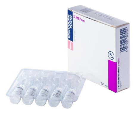 Фото Окситоцин-Рихтер, раствор 5 МЕ/мл, ампулы 1 мл, 5 шт.