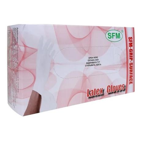 Фото Перчатки диагностические латексные нестерильные неопудренные (М), 50 шт.