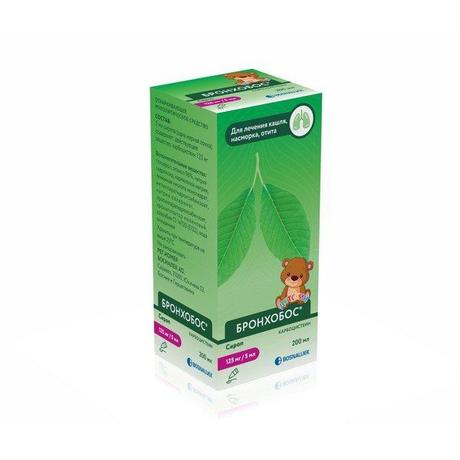 Фото Бронхобос, сироп 125 мг/5 мл (с мерной ложкой), 200 мл
