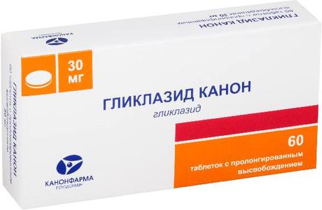 Фото Гликлазид Канон, таблетки пролонг. 30 мг, 60 шт.