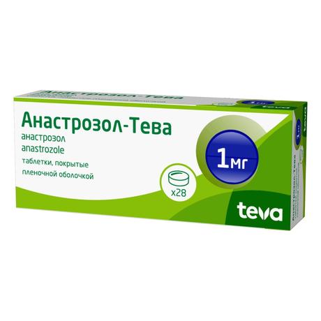 Фото Анастрозол-Тева таблетки, покрытые пленочной оболочкой 1 мг, 28 шт.
