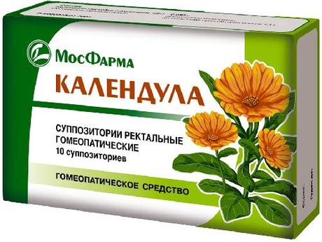 Фото Календула, суппозитории ректальные, 10 шт.
