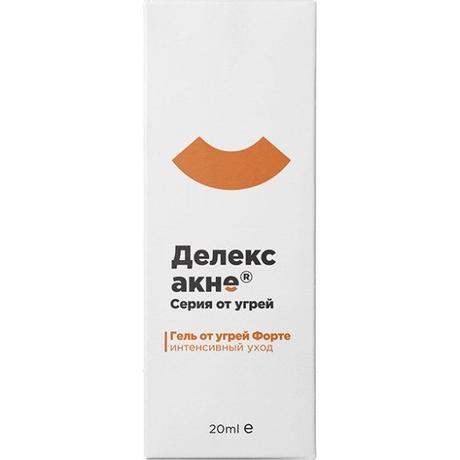 Фото Делекс-Акне форте, гель от угрей, 20 мл