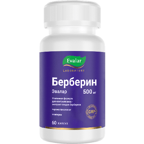 Фото Берберин Эвалар, капсулы 0.36 г, 60 шт.