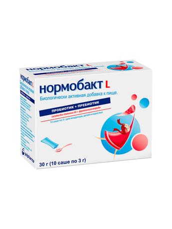 Фото Нормобакт L, порошок, саше 3 г, 10 шт.