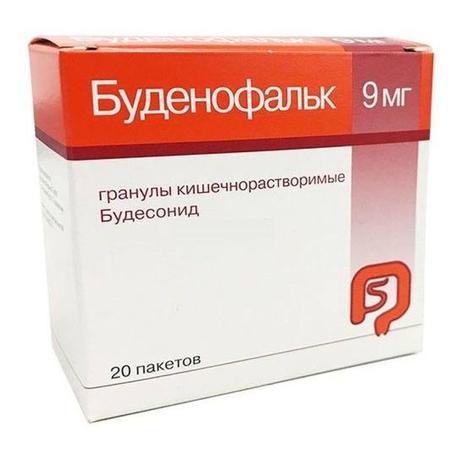 Фото Буденофальк, гранулы кишечнорастворимые, пакетики 9 мг, 20 шт.