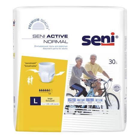 Фото Seni Active Normal, трусы впитывающие (L), 30 шт.