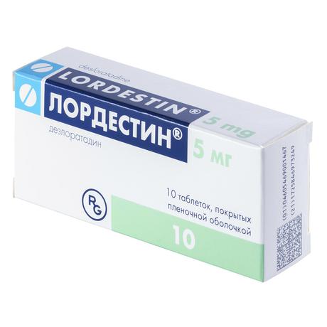 Фото Лордестин, таблетки покрыт. плен. об. 5 мг, 10 шт.