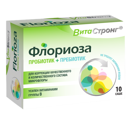 Фото Витастронг Флориоза, порошок, пакетики 7 г, 10 шт.