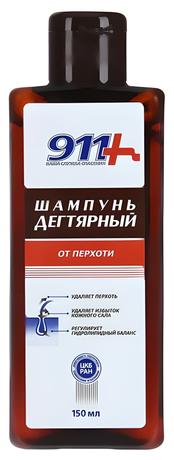 Фото 911 шампунь Дегтярный при себорее, псориазе, перхоти 150 мл, 1 шт.