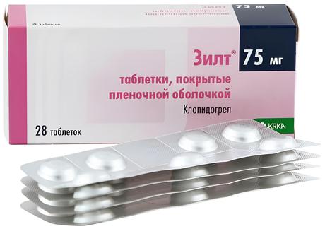 Фото Зилт, таблетки покрыт. плен. об. 75 мг, 28 шт.