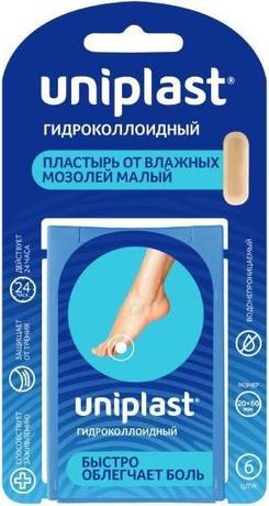 Фото Пластырь Унипласт гидроколлоидный от натоптышей, 2 см х 6 см, 6 шт.
