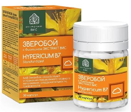 Фото Зверобой Экстракт Вис с биотином, капсулы 0,3 г, 30 шт.