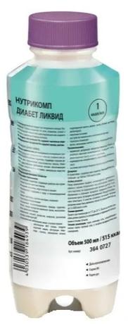 Фото Нутрикомп Диабет ликвид, смесь жидкая с нейтральным вкусом 500 мл, 1 шт.