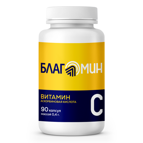 Фото Благомин Витамин С, капсулы 300 мг, 90 шт.