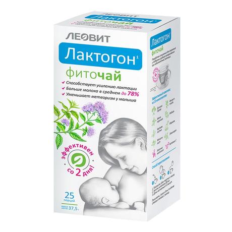 Фото ЛЕОВИТ Лактогон фиточай, пакетики 1.5 г, 25 шт.