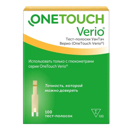 Фото Тест-полоски One Touch Verio, 100 шт.