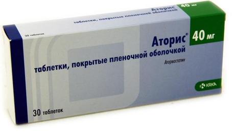 Фото Аторис, таблетки покрыт. плен. об. 40 мг, 30 шт.