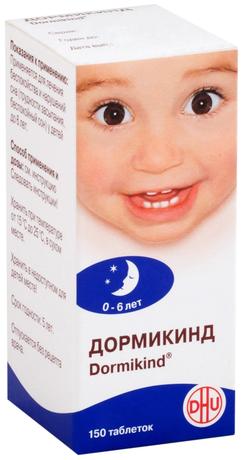 Фото Дормикинд, таблетки для рассасывания гомеопатические для детей, 150 шт.