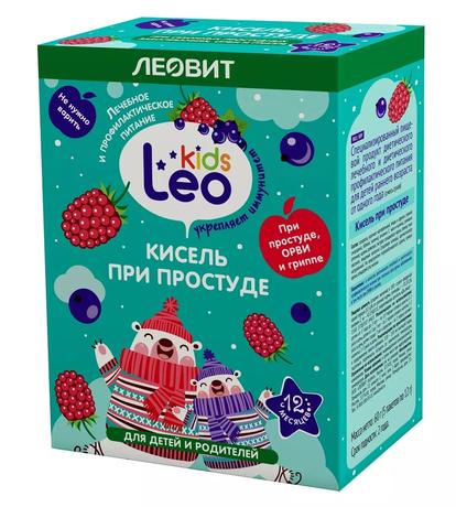 Фото Леовит Leo Kids Кисель При простуде для детей, пакетик 12 г, 5 шт. 